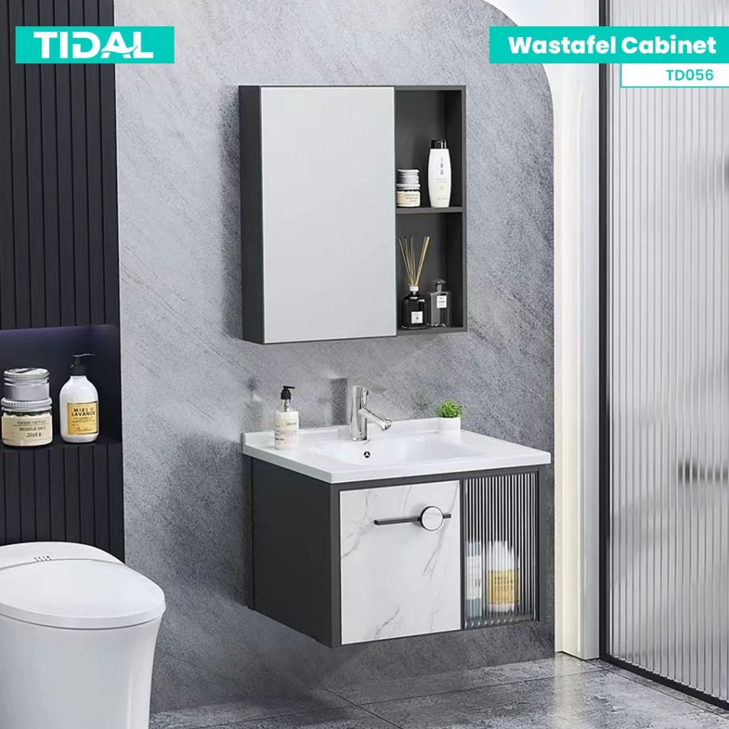 Set Wastafel Cabinet Modern Minimalis Kamar Mandi Tidal TD056