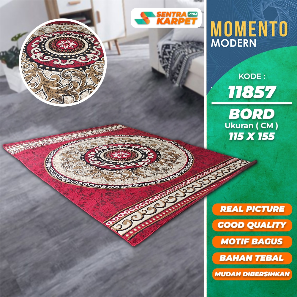 Karpet Rumah Permadani Momento 11857 Bord Ukuran 115 x 155 - Pusat Grosir Karpet Sentra Karpet