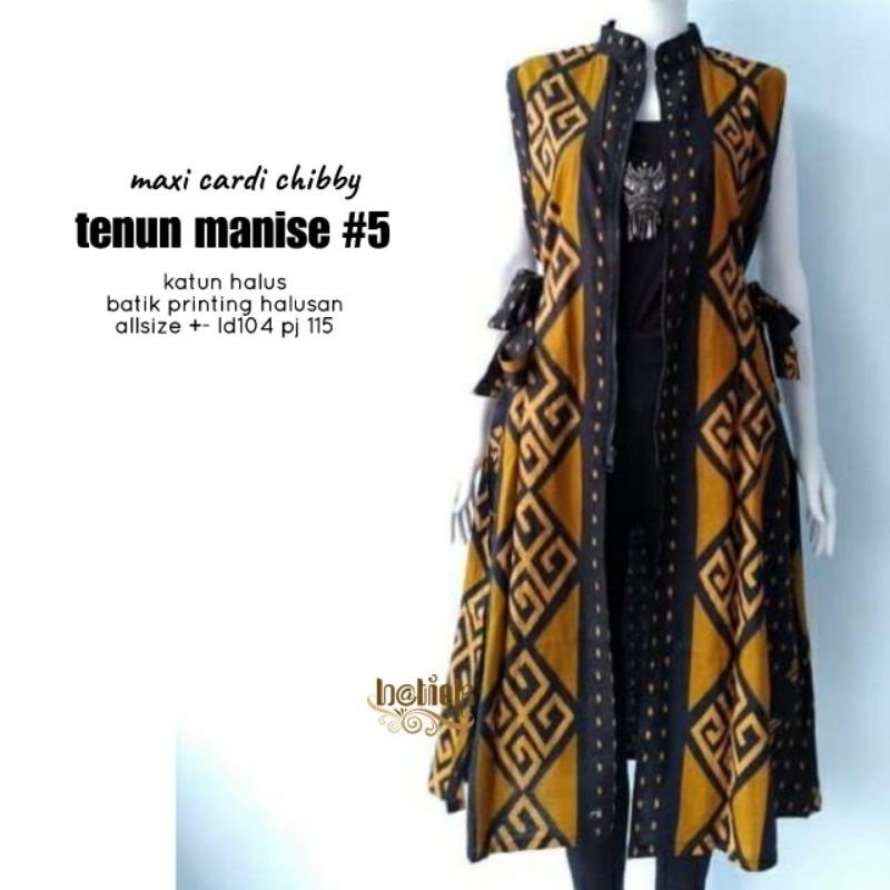Bolero Batik Vest Batik Kerja Outer Maxi Cardi Tenun Manise Batik Kantoran Batik Modern