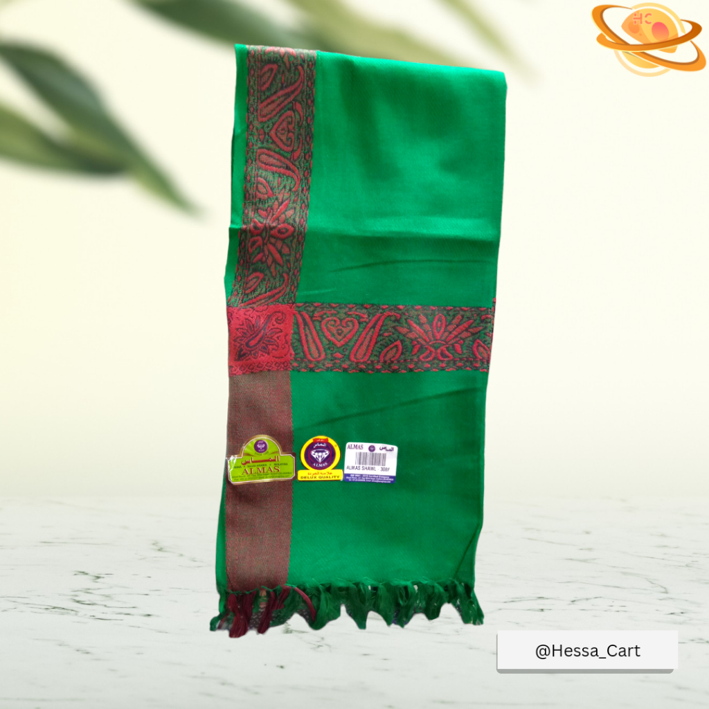 Sorban Kashmiri Arifat Al Savera Hijau Panjang Green Shawl SORBAN KASMIRI SORBAN HAJI SORBAN PANJANG