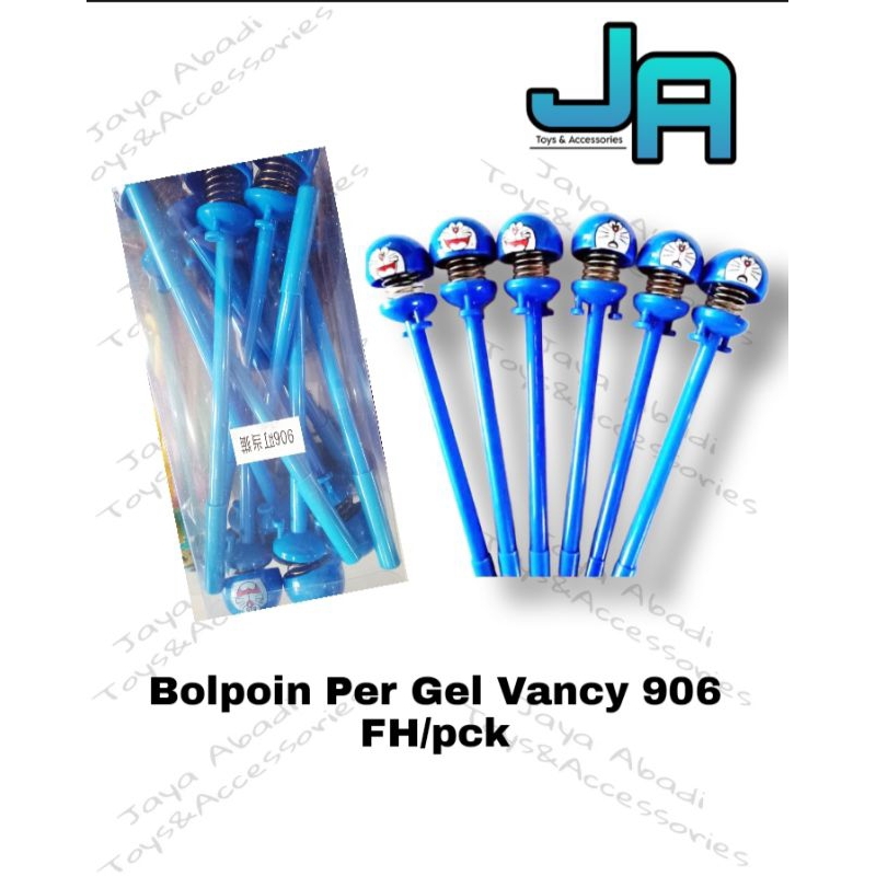 

[ SATU LUSIN ISI 12PCS ] Bolpoin Per Gel/Spring Doll Pen/Bolpoin Spring Doll
