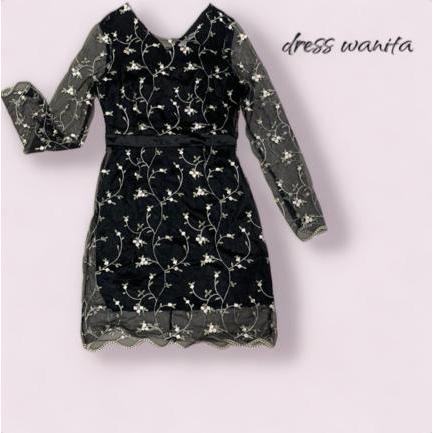 DRESS KOREA FLORAL DRESS PESTA