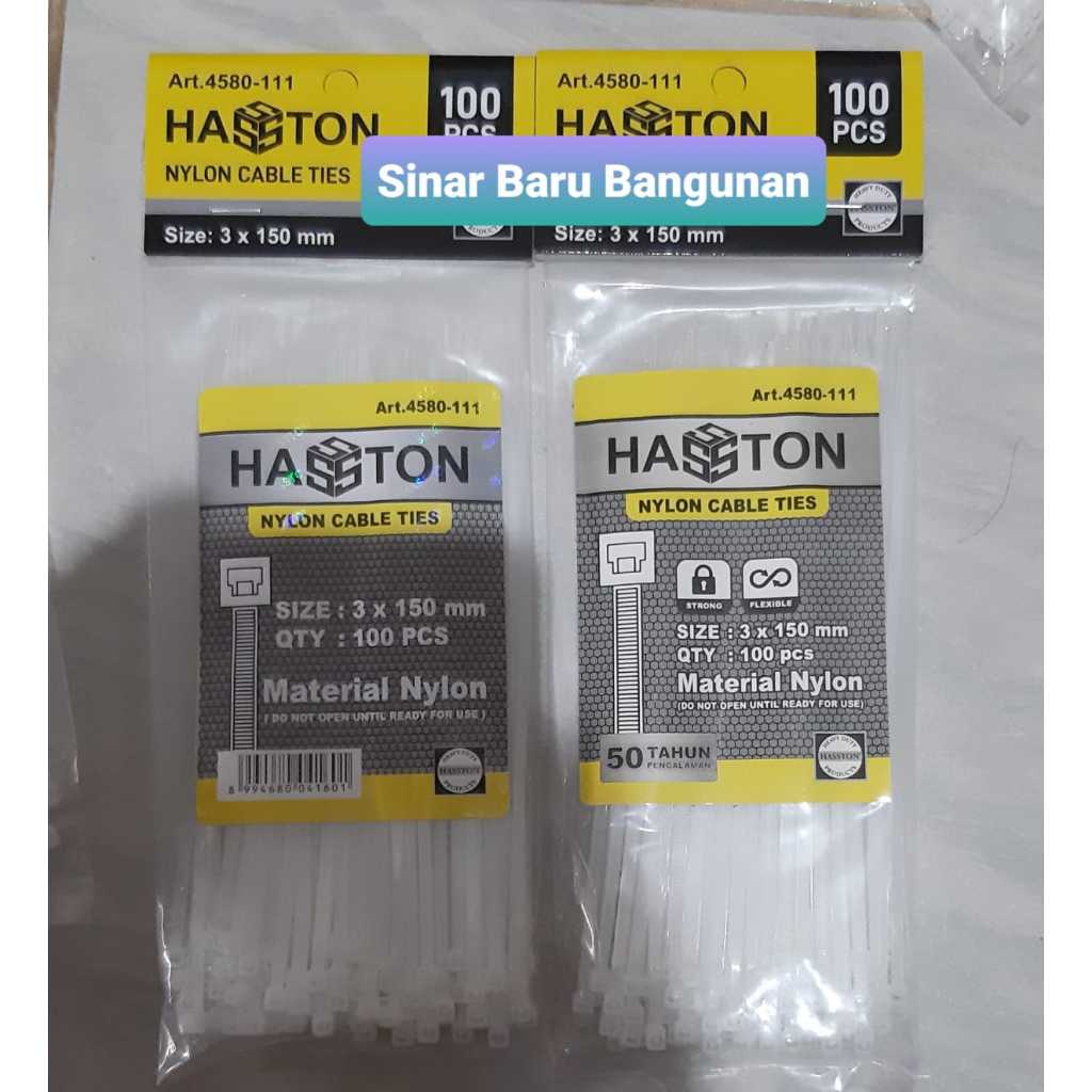 

Kabel Ties 3x150mm Hasston