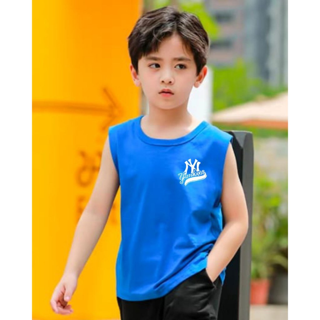 KAOS SINGLET ANAK LAKI-LAKI TERBARU-SINGLET ANAK MOTIF YANKS -SINGLET ANAK TRENDY MOTIF CETAK DIGITA