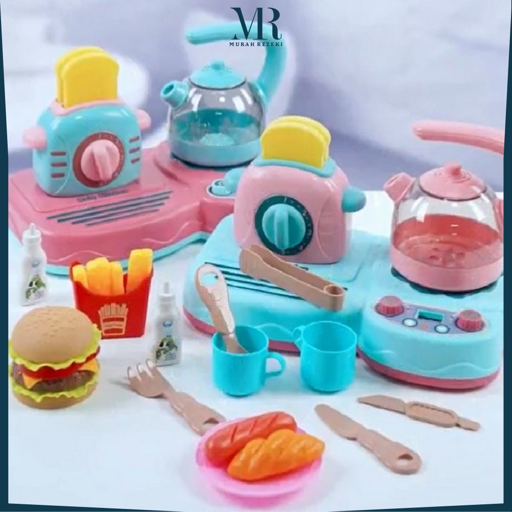 Mainan Masak Masakan Dapur Cooking Set / Pretend Play Mainan Edukasi Anak / Mainan Set Home Kitchen 