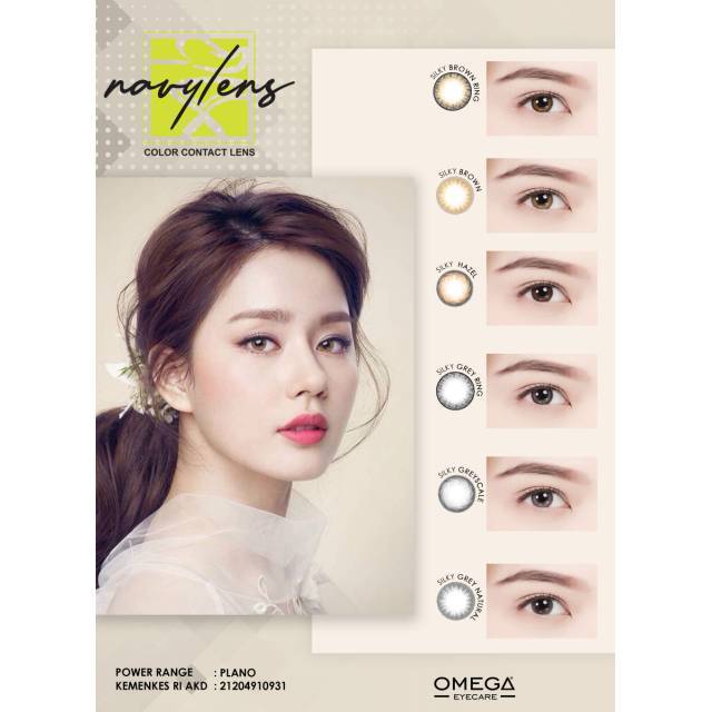 SOFTLENS NAVY LENS SILKY OMEGA 15MM