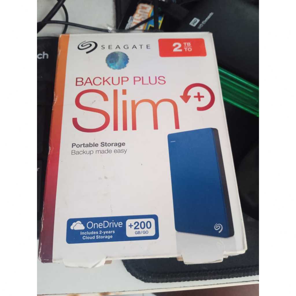 hdd rusak seagate 2tb slim biru