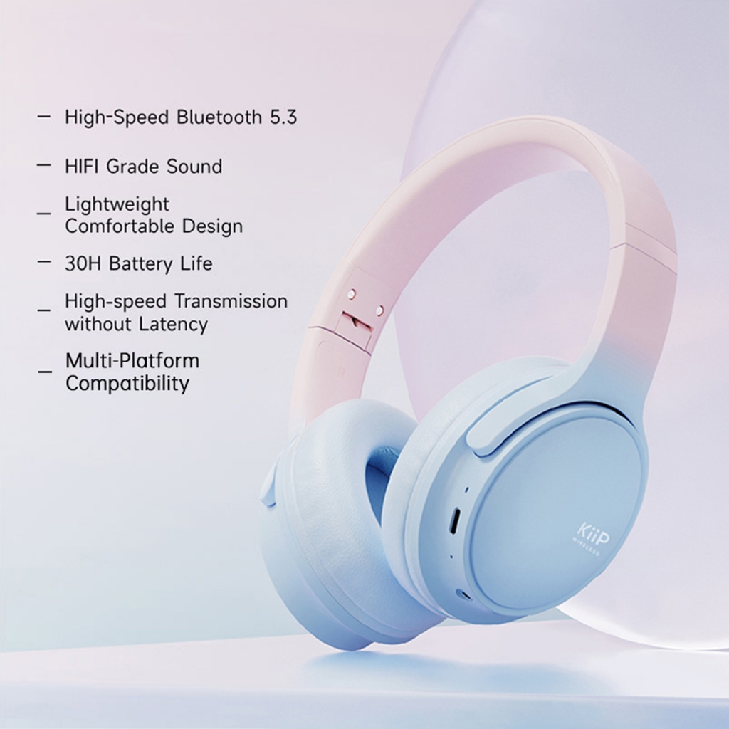 bestpromo kiip - headphone - th60 headphone bluetooth wireless headset