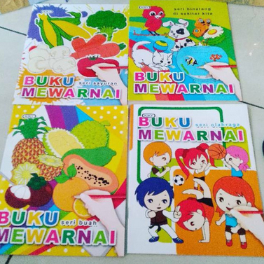 BUKU MEWARNAI BERGAMBAR KARTUN