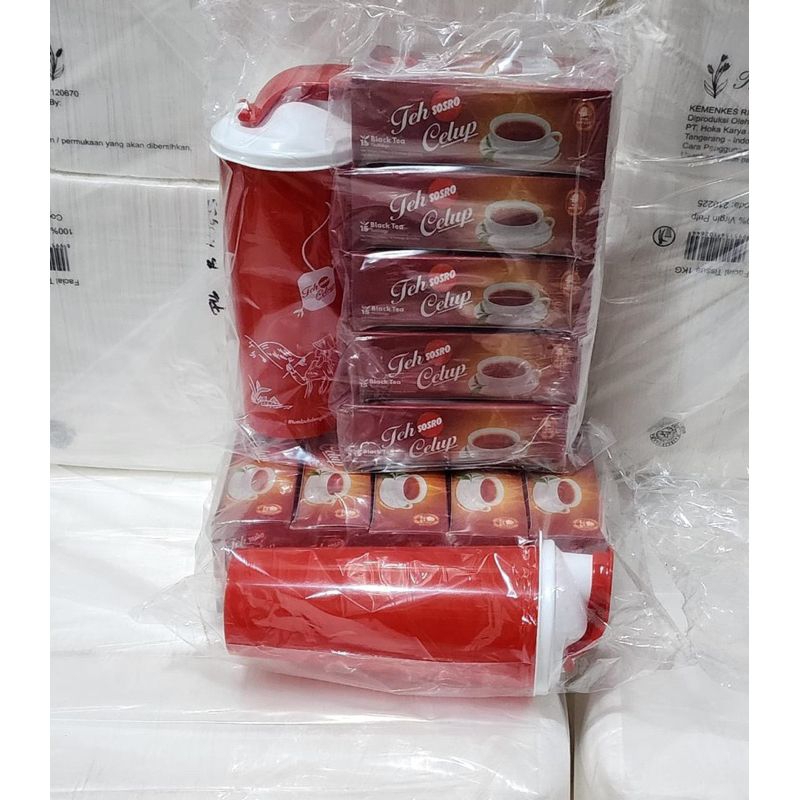 

Paket Teh Celup Sosro 15 bag isi 5box free Tumbler