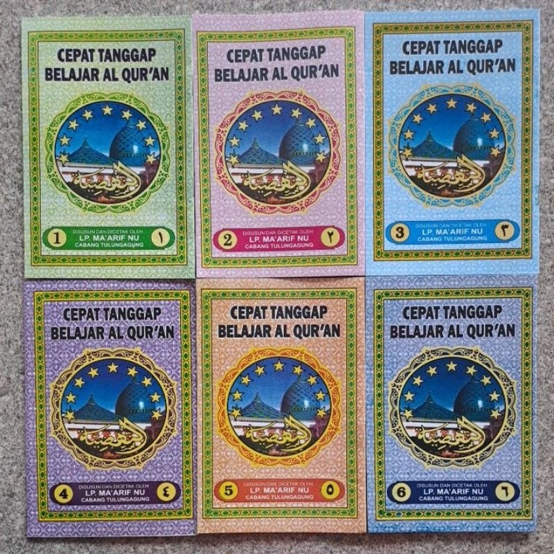 KITAB AN NAHDLIYAH JILID 1-6 CEPAT TANGGAP BELAJAR AL-QUR'AN