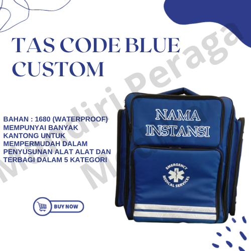 Tas Code Blue / Emergency Code Blue Bag Custom Nama PRINT DTF