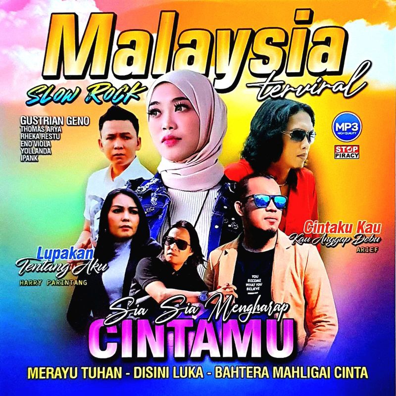 KASET MP3 AUDIO MUSIK 100 LAGU MALAYSIA TERBARU - KASET CD MP3 SLOW ROCK MALAYSIA TERBARU TERPOPULER