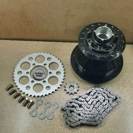 Tromol Klem Baut Ger Gear Depan Belakang Rantai SET Yamaha DT100 DT100X