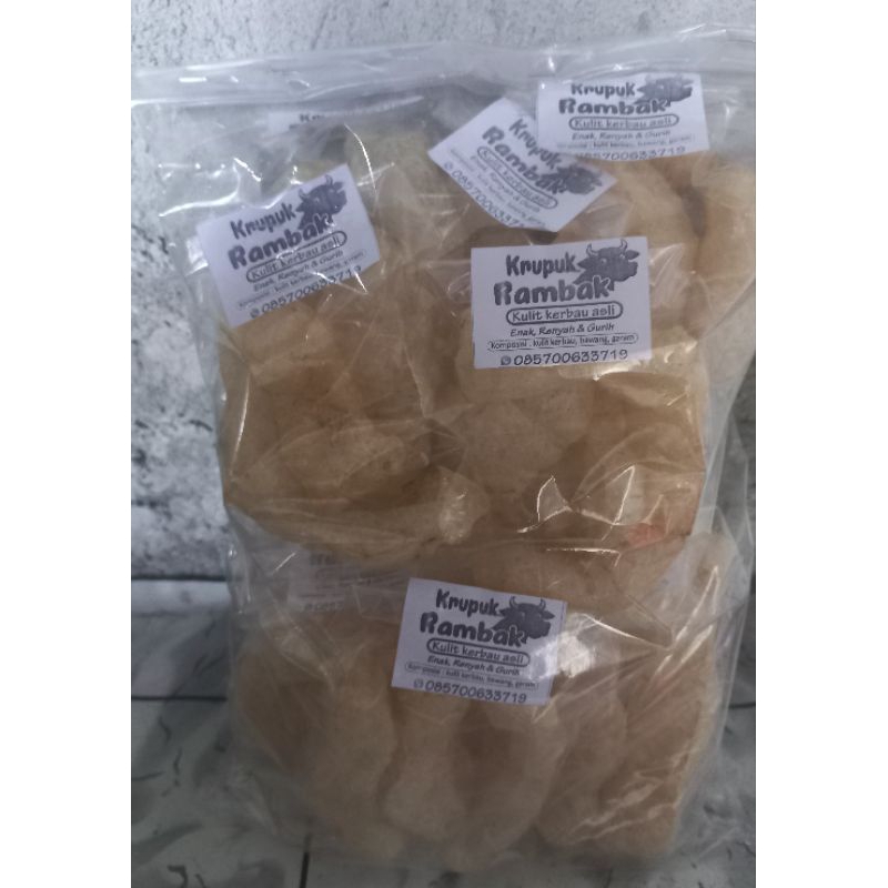 

kerupuk rambak kulit kerbau asli