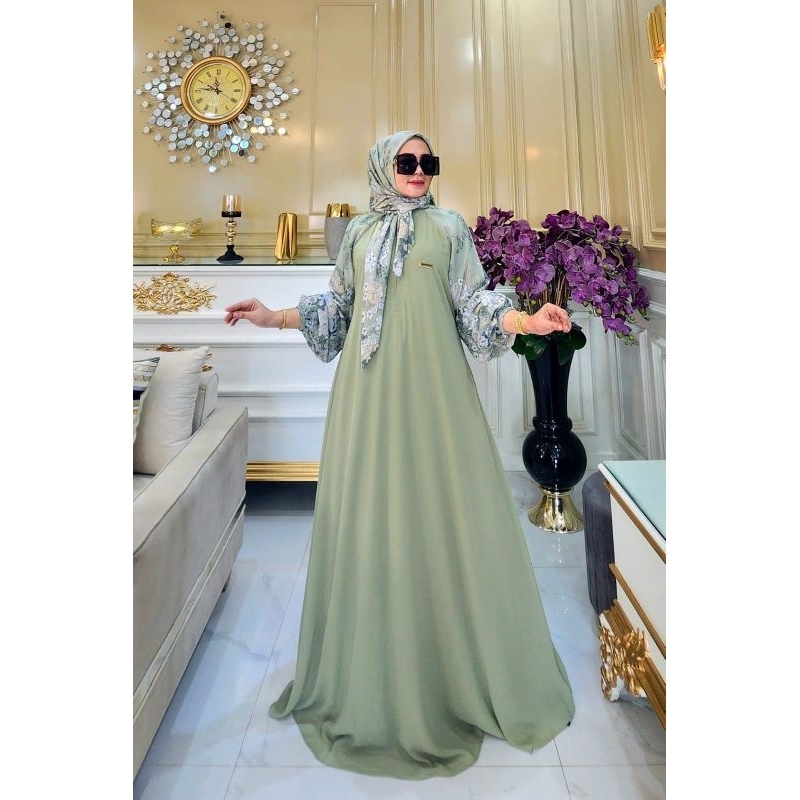 GAMIS WANITA HALIZA SET HIJAB