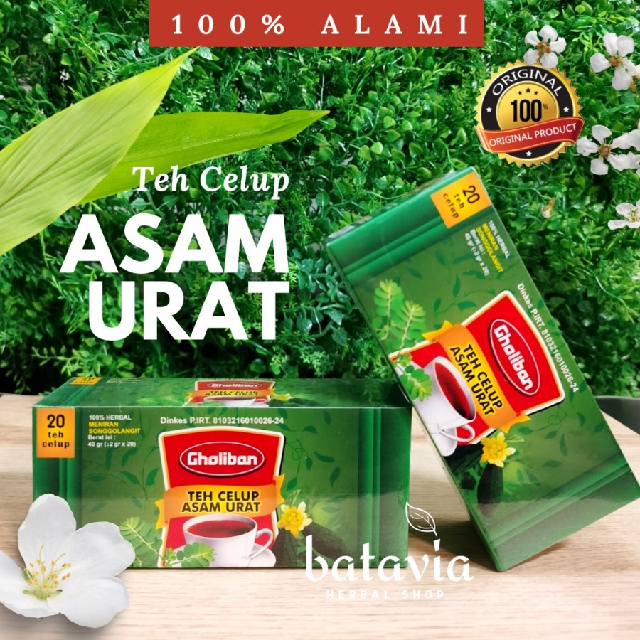 

Teh Celup Asam Urat Asli Original Teh Herbal Meniran Srigunggu