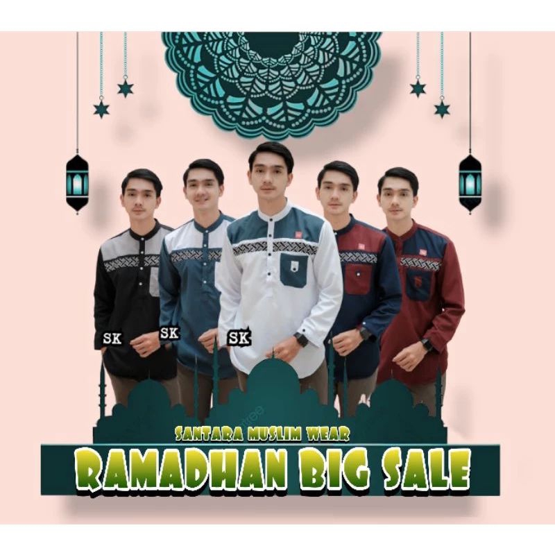 Baju Koko Pria Lengan Panjang | Koko lengan Panjang Terbaru | Koko lengan Panjang | Baju Koko dewasa