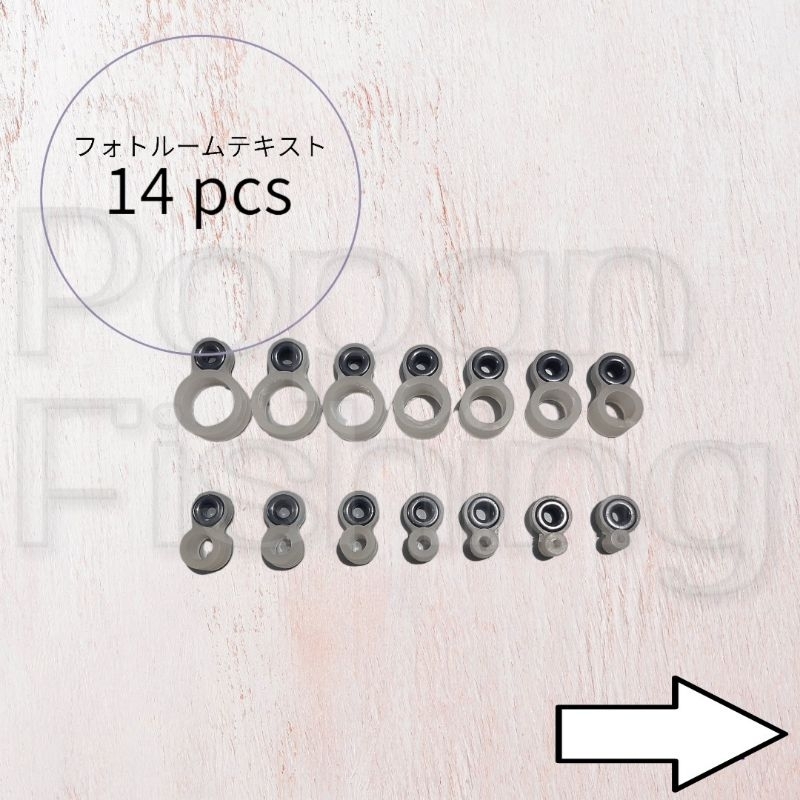 Ring Guide Mamarit Joran Pancing Tegek Bahan Karet Silicon per Set