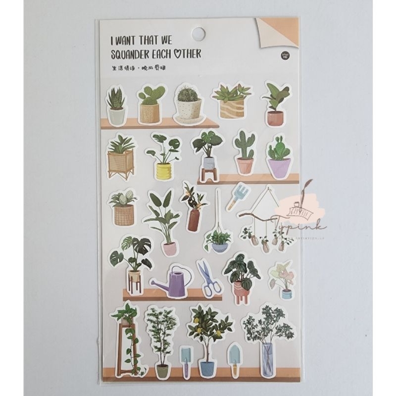 

STICKER GARDEN PLANT JOURNALINGTUMBUHAN TANAMAN STIKER JURNAL JOURNAL