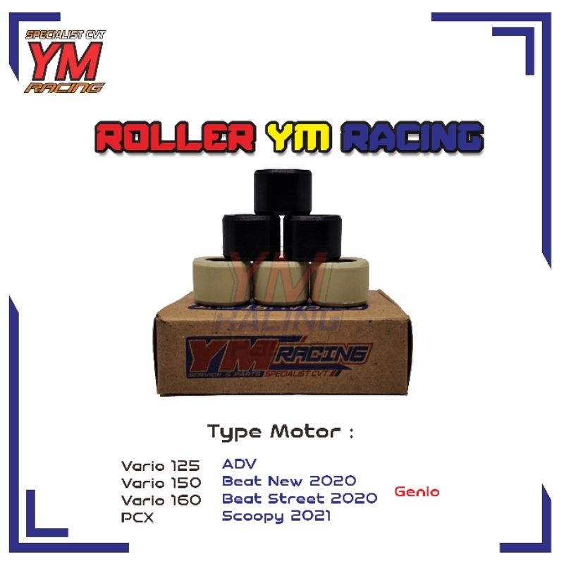 Roller YM Racing Vario 125 | Vario 150 | PCX | Genio | Beat New | Scoopy 2020-2021 | YM Racing