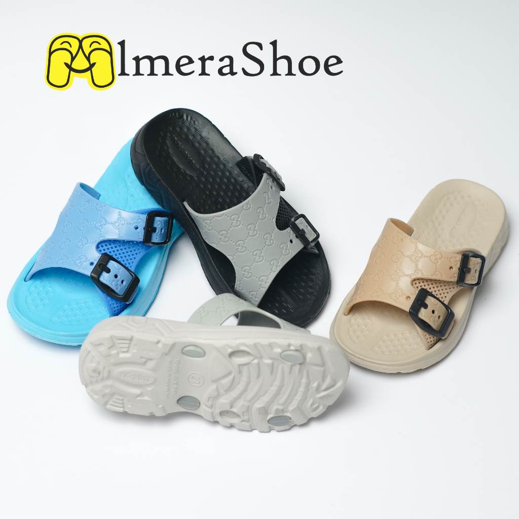 SENDAL KARET ANAK COWO SLIP-ON KEREN / SANDAL ANAK COWO USIA 1-4 TAHUN / SANDAL KARET RUMAH ANAK / S