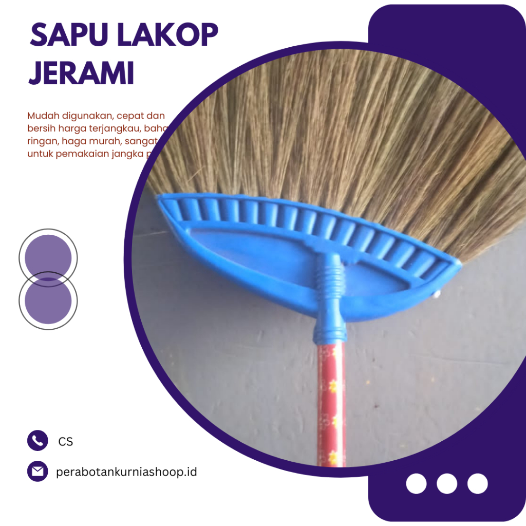 Sapu Lakop Jerami / Sapu Lantai Rayung Cemara / Murah Grosir dan Eceran