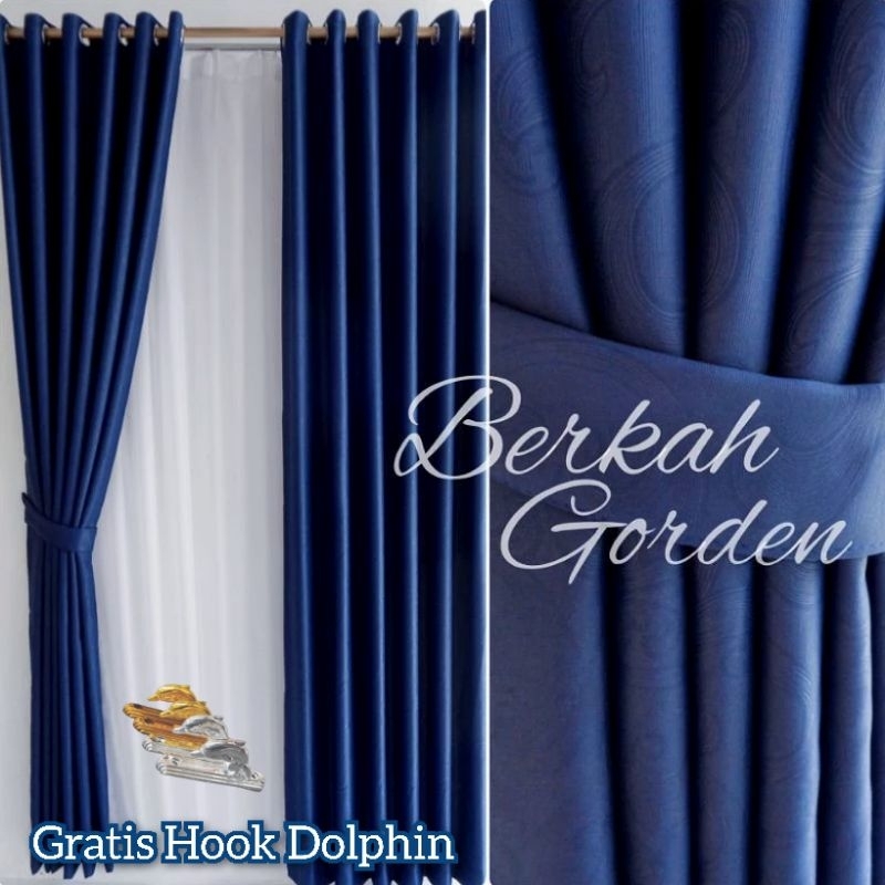 Gorden Blackout Polos Bahan Kain Import Premium Tebal Tidak Terawang