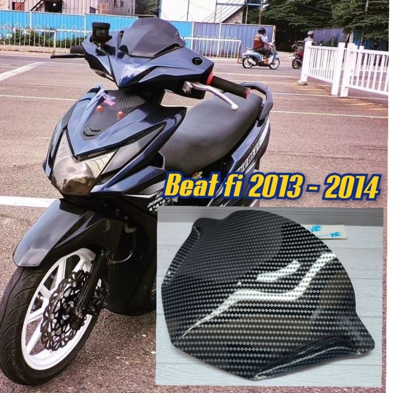 VISOR CARBON HONDA BEAT FI 2013 - 2014 - 2015