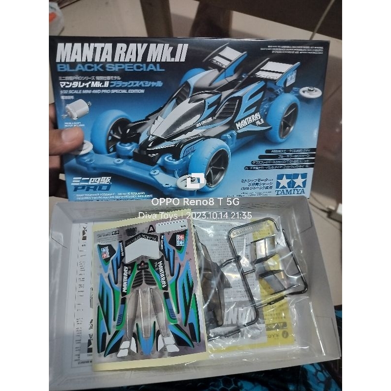 Tamiya 95466 Body Kap Mantaray MK ii 2 Black Special + Decal