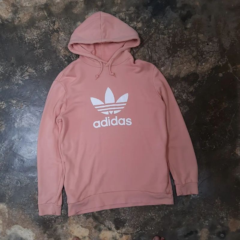 ADIDAS TREFOIL HOODIE DUST PINK