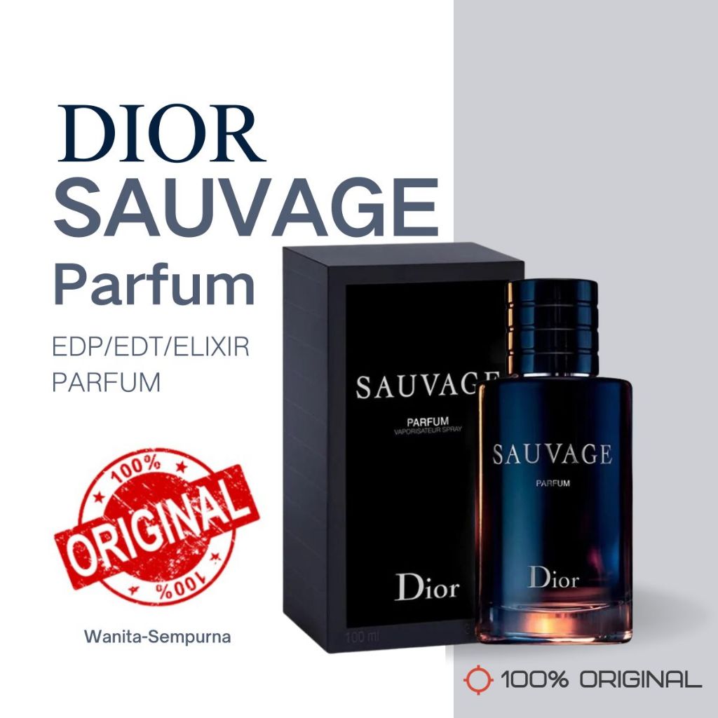 Dior Sauvage Eau de Parfum EDP 100ml/ Sauvage Eau De Toilette EDT 100ml/ Sauvage Elixir 60ml