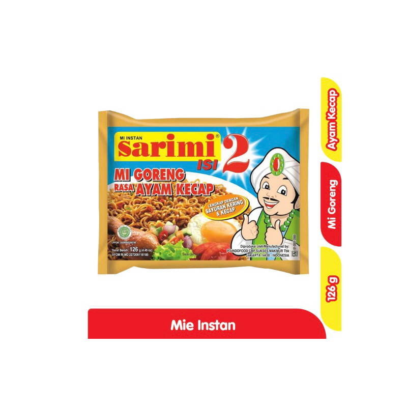 

Sarimi Isi 2 Mie Instant Goreng Ayam Kecap 126gr