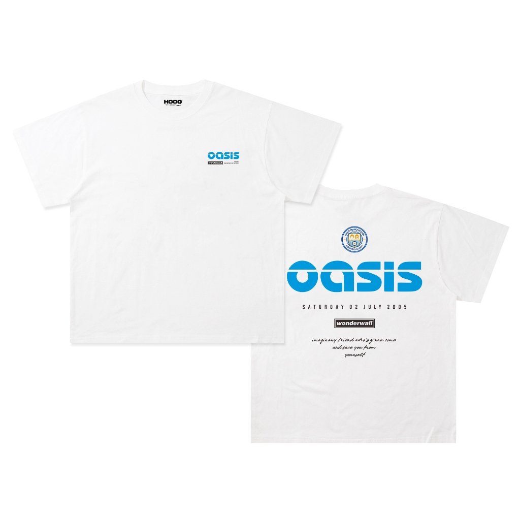 Kaos Band Oasis Manchester Oversize Vintage