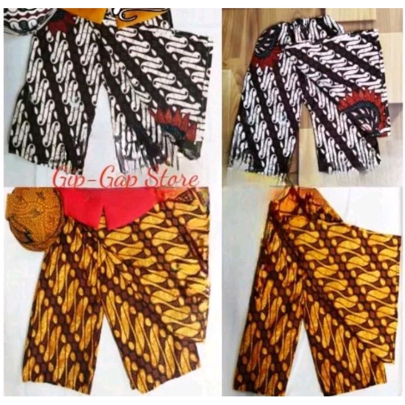 Celana Rok Jarik Anak//Celana Eblek Adat Jawa