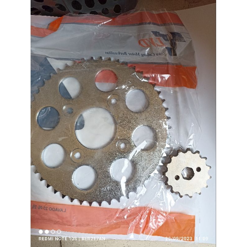 GIR DEPAN BELAKANG YAMAHA JUPITER Z 14 55T /60T