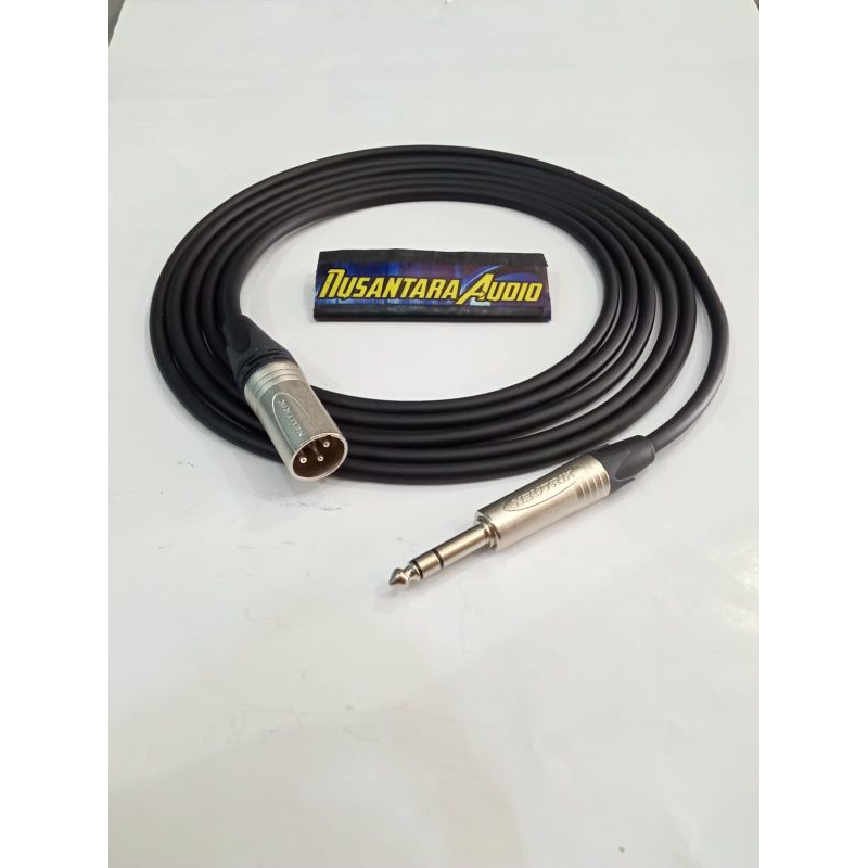 Kabel trs to xlr male 1.5 meter Mogami 2435 Neutrik Original