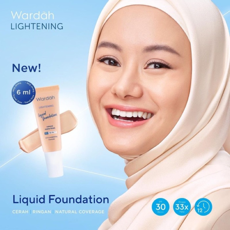[KECIL] WARDAH Lightening Liquid Foundation - 6ml
