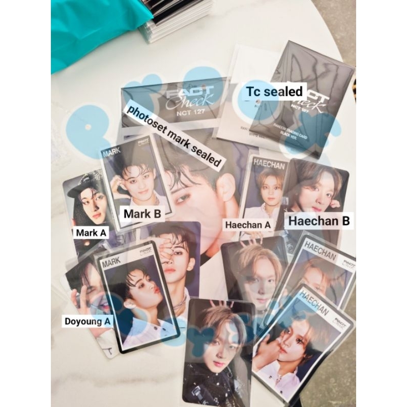 Md pop up store fact check nct 127 mark doyoung haechan trading card tc photoset