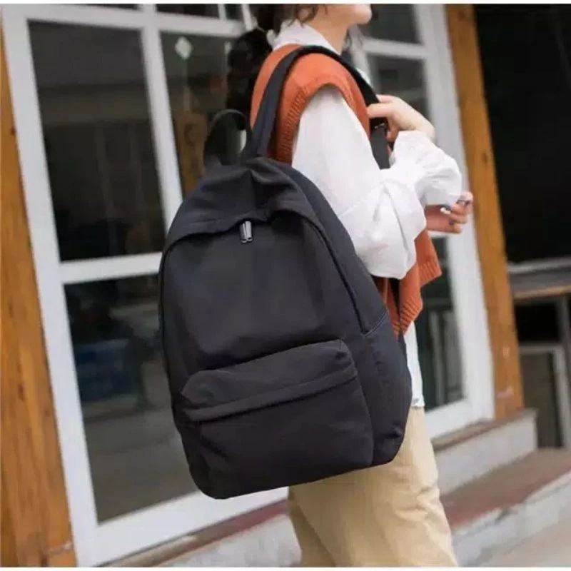 COD / TAS RANSEL HITAM POLOS / TAS PRIA WANITA