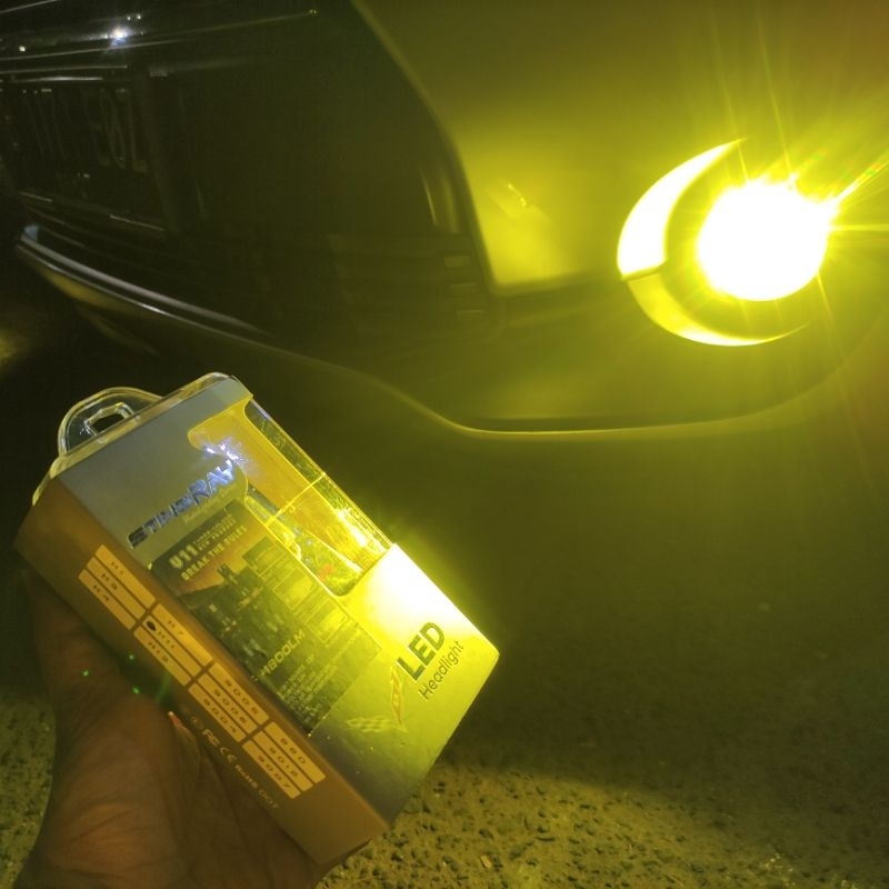 Lampu LED Foglamp H11 3Warna Stingray