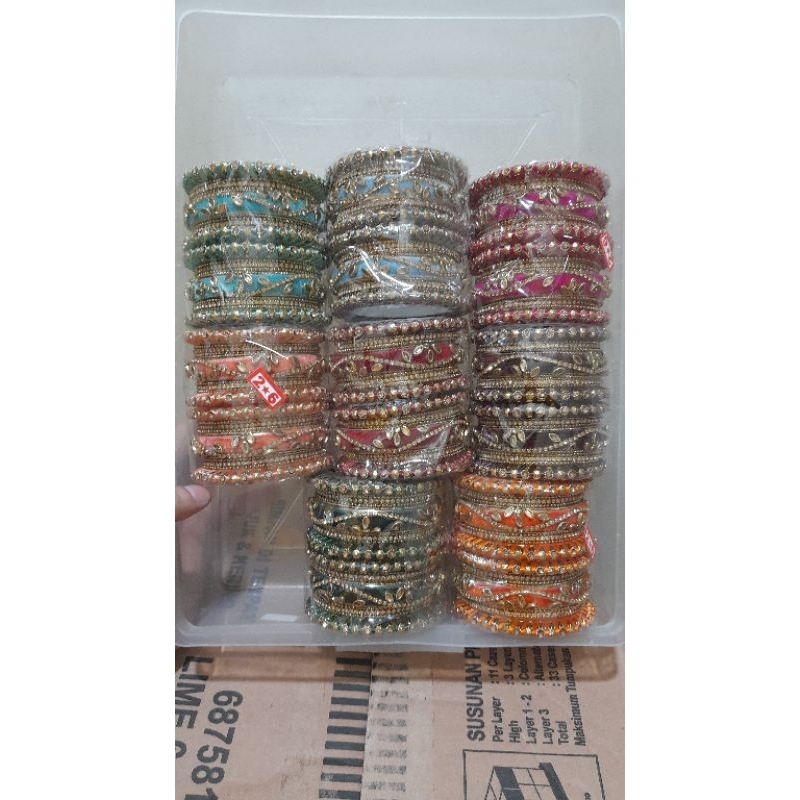 Gelang jeri india/Gelang warna warni india/Gelang bollywood/Gelang impor