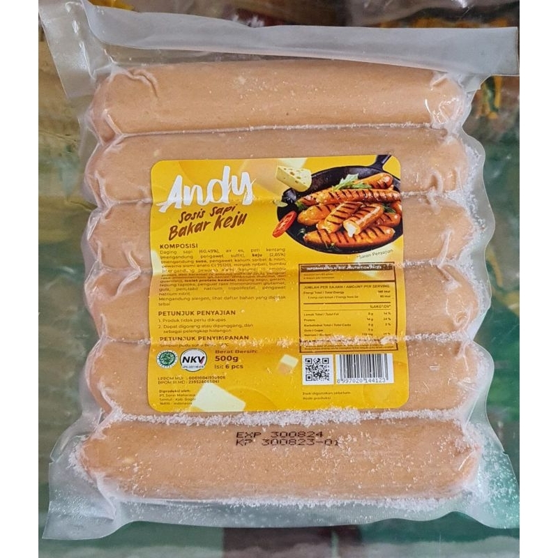 

Andy sosis sapi bakar keju isi 6 500 gr