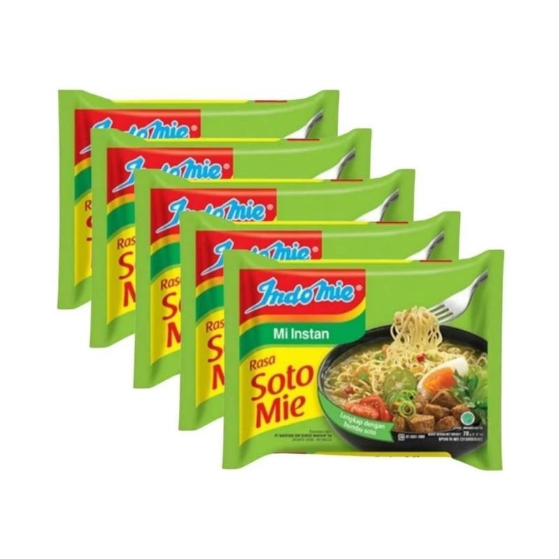 

Indomie Soto Mie Instan Soto Paket 5 Pcs