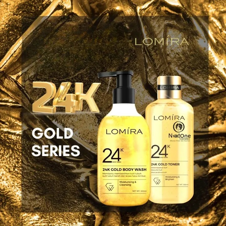 LOMIRA 24K Gold Series / Toner - Body Wash - Body Serum