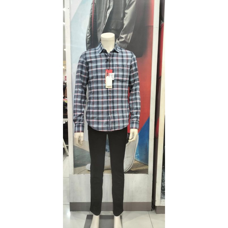 Kemeja cardinal jeans motif kotak-kotak