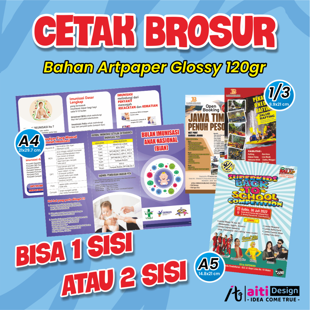 

CETAK BROSUR 1 SISI, FLYER, FULL COLOUR MURAH