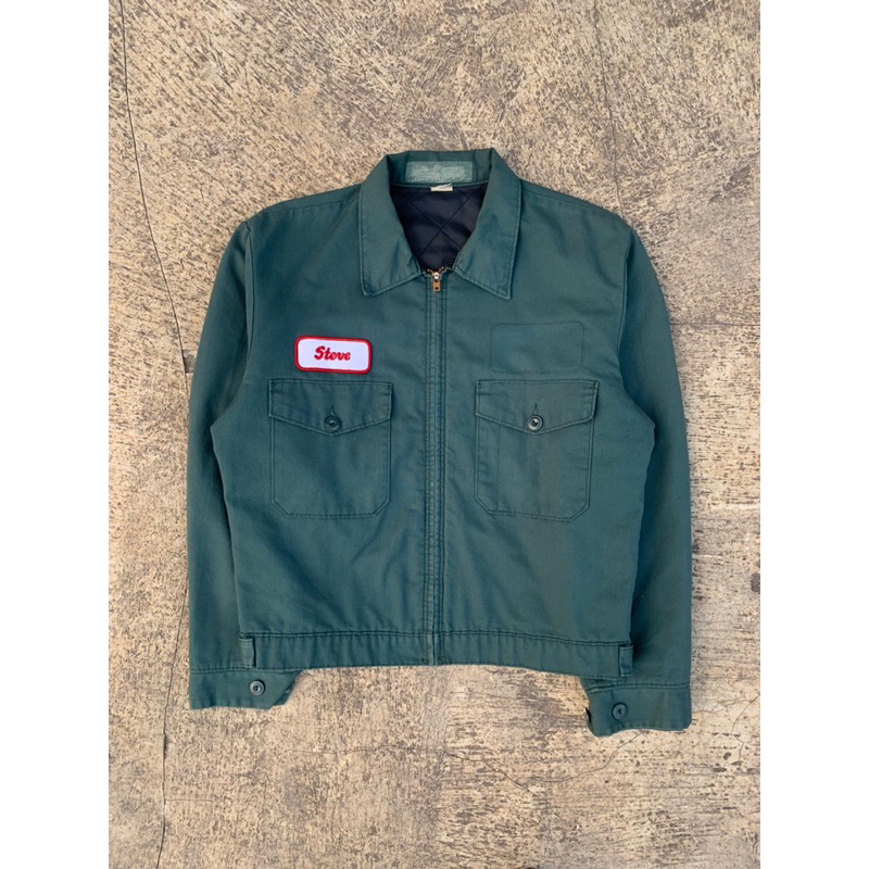 Vintage double pocket work jacket red kap