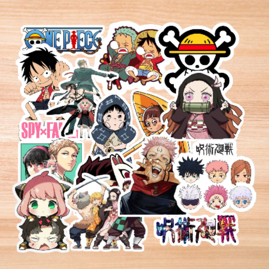 

Sticker Anime 1 | stiker kartun jepang cartoon animasi musisi hp laptop film pack set demon slayer grave of the fireflies jujutsu kaisen one piece spy x family