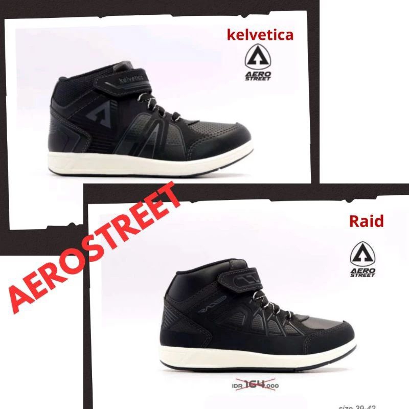 CLEARANCE SALE sepatu sekolah olah raga sneakers AEROSTREET RAID KELVETICA laki laki perempuan